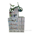 Cardboard pallet display for kid bikes, suitable for prepackage items before shipping, strong/stable
